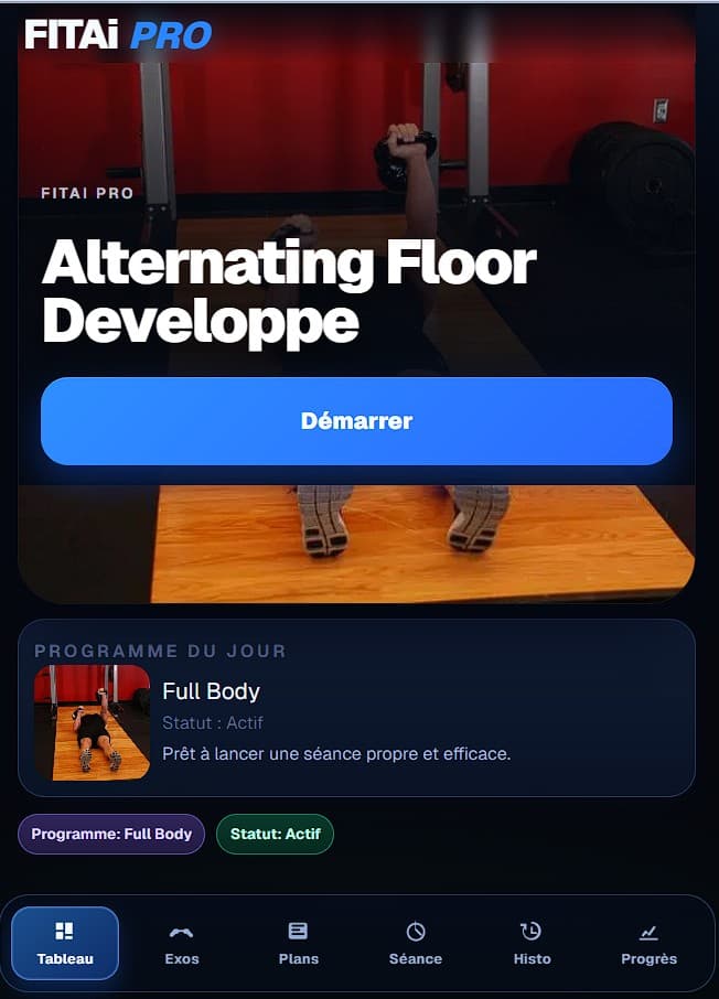 Dashboard FitAI Pro